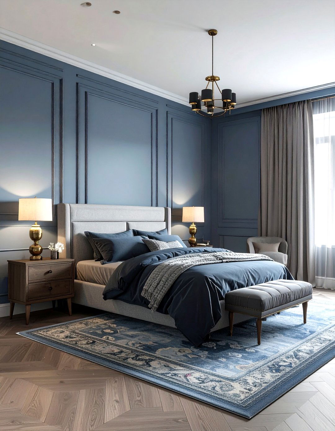 Dusty Blue Bedroom - 30 blue bedroom decor ideas