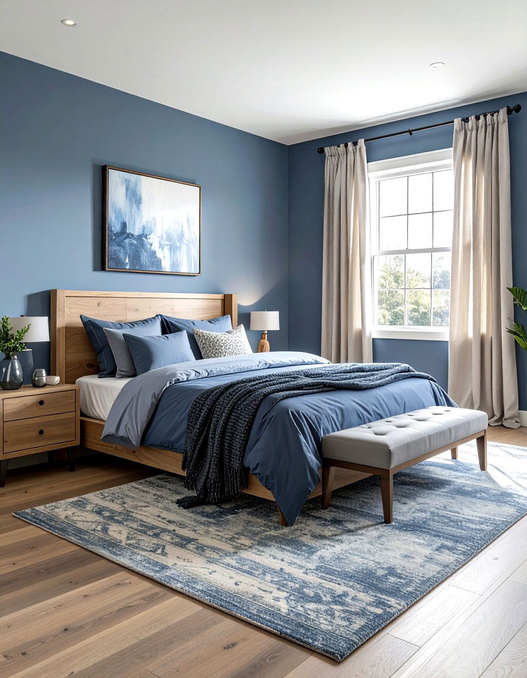 Dusty Blue Bedroom - 30 blue bedroom ideas