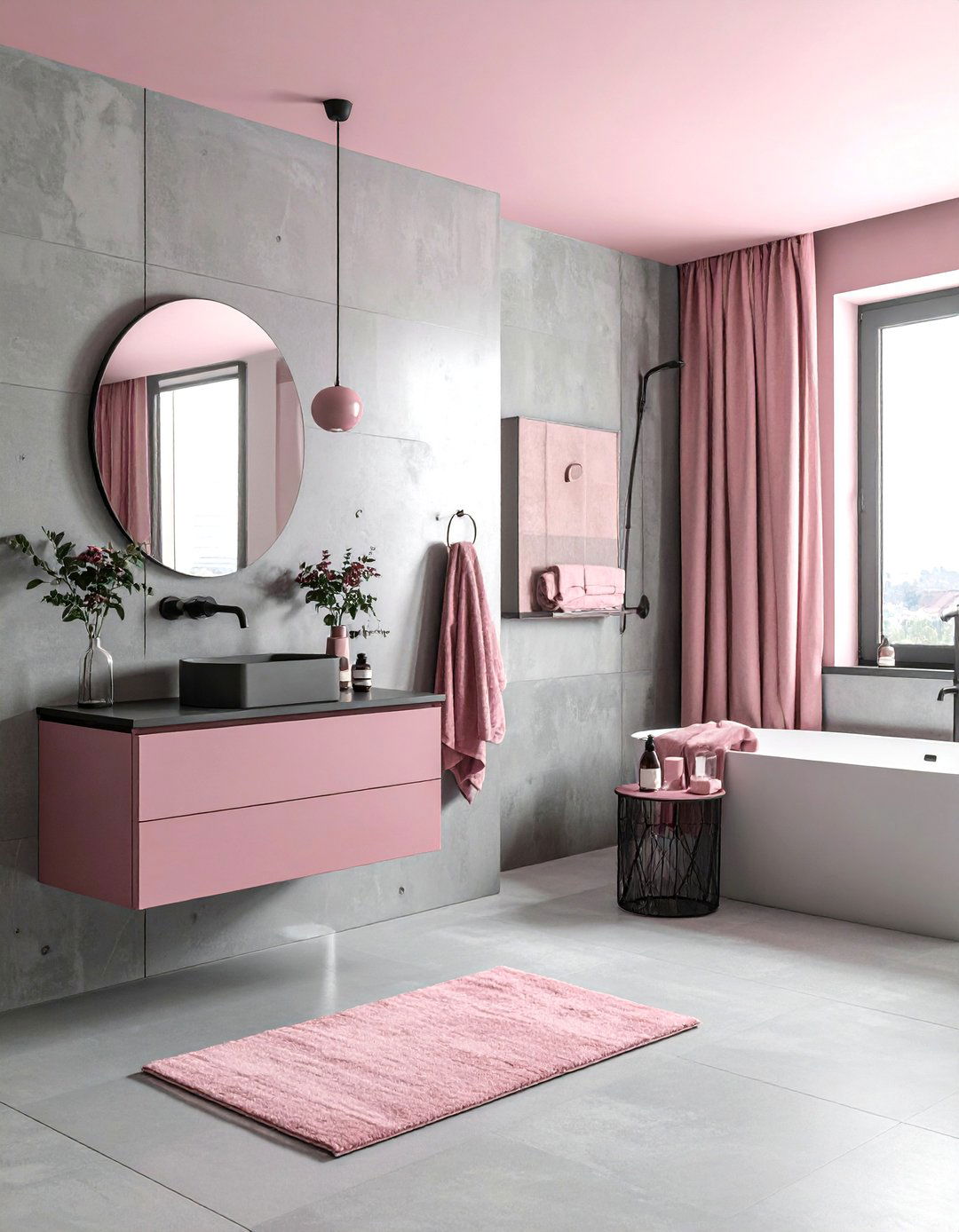 Dusty Pink And Grey Bathroom - 30 dusty pink bathroom ideas