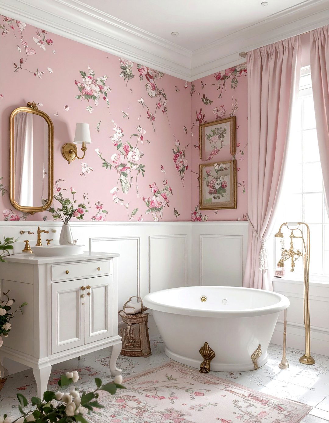 Dusty Pink Bathroom Wallpaper - 30 dusty pink bathroom ideas