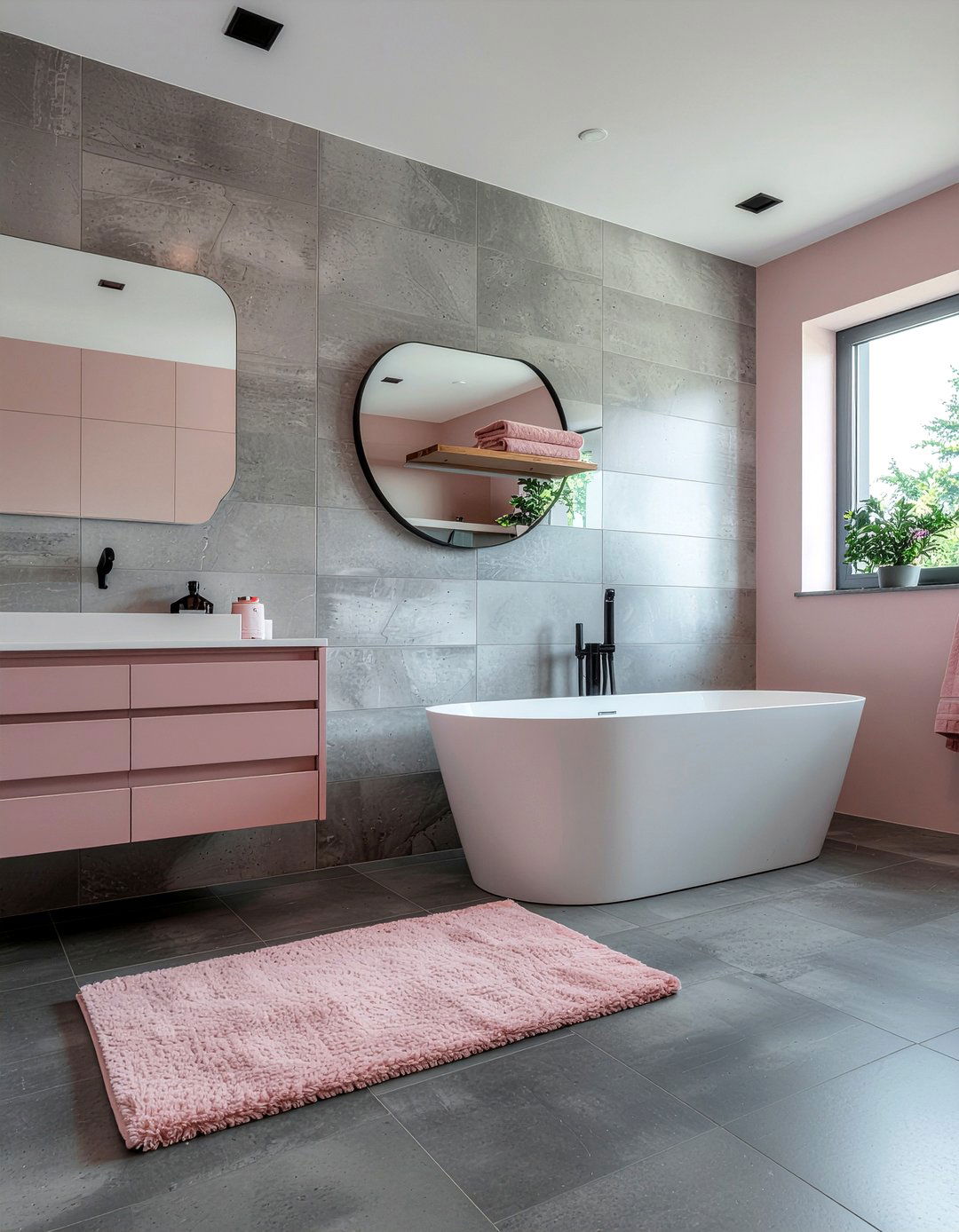 Dusty Rose Bathroom - 30 bathroom towel color ideas