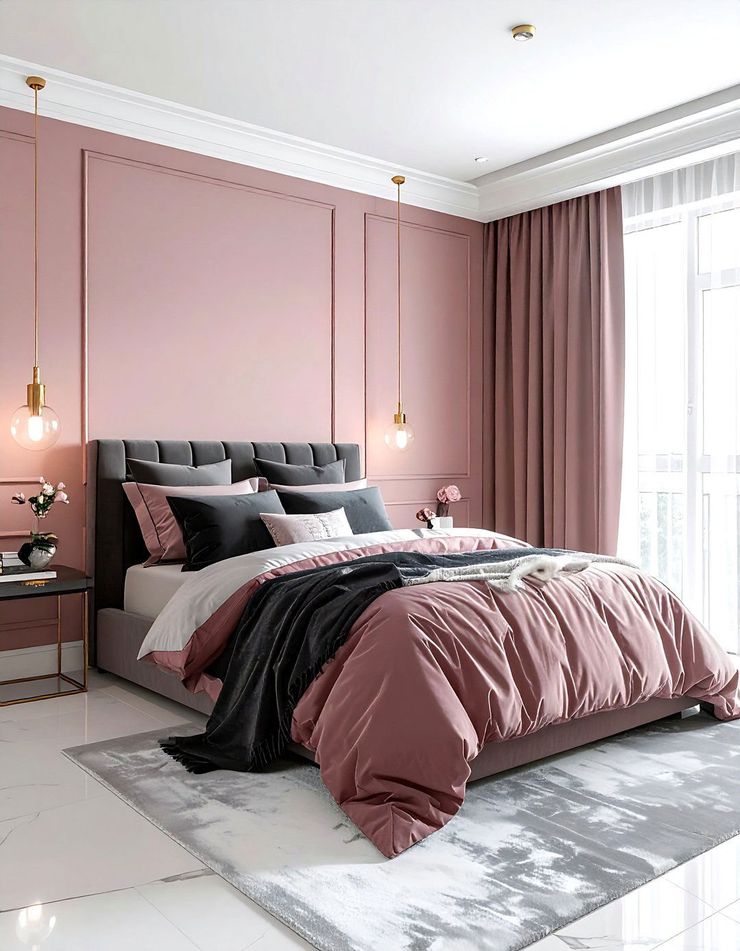 Dusty Rose Bedroom - 30 bedroom soft settings