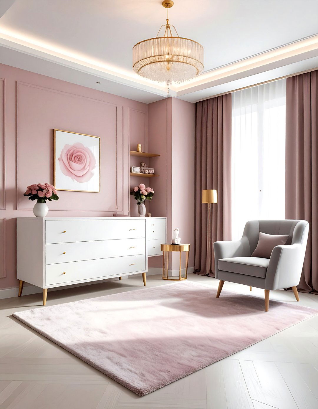 Dusty Rose Nursery - 30 nursery decor ideas