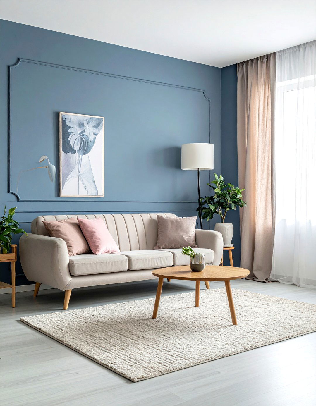Dusty blue living room - 30 contemporary blue living room ideas