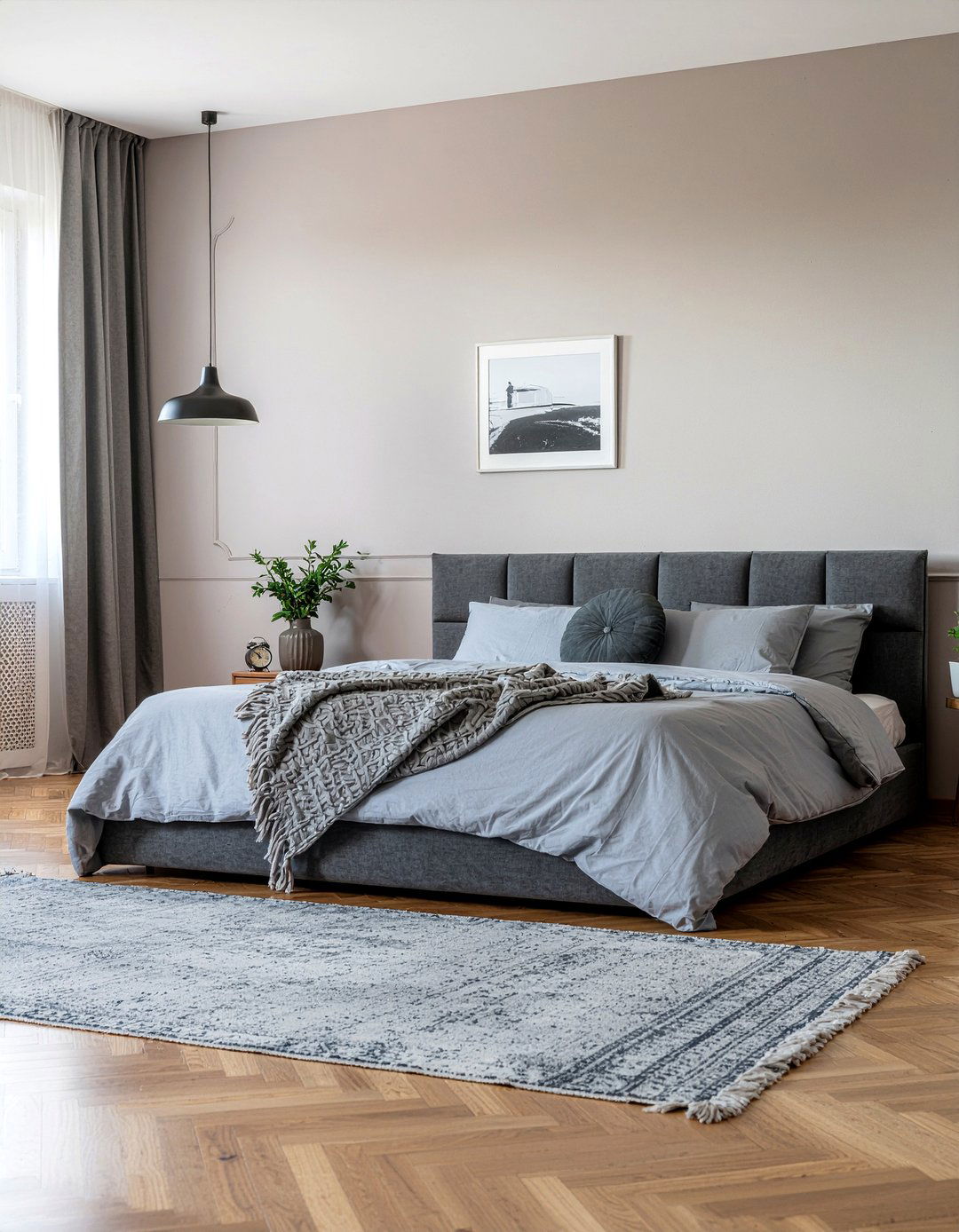 Dusty pink and grey bedroom - 30 bedroom dusty pink walls