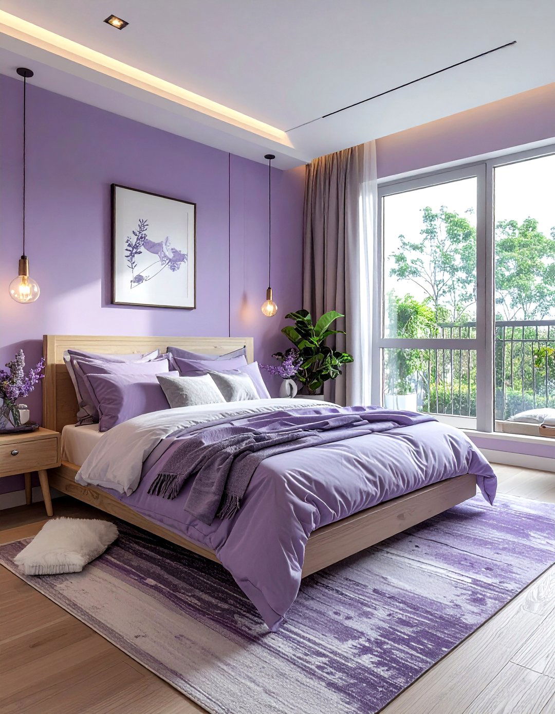 Dusty purple bedroom - 30 purple bedroom ideas