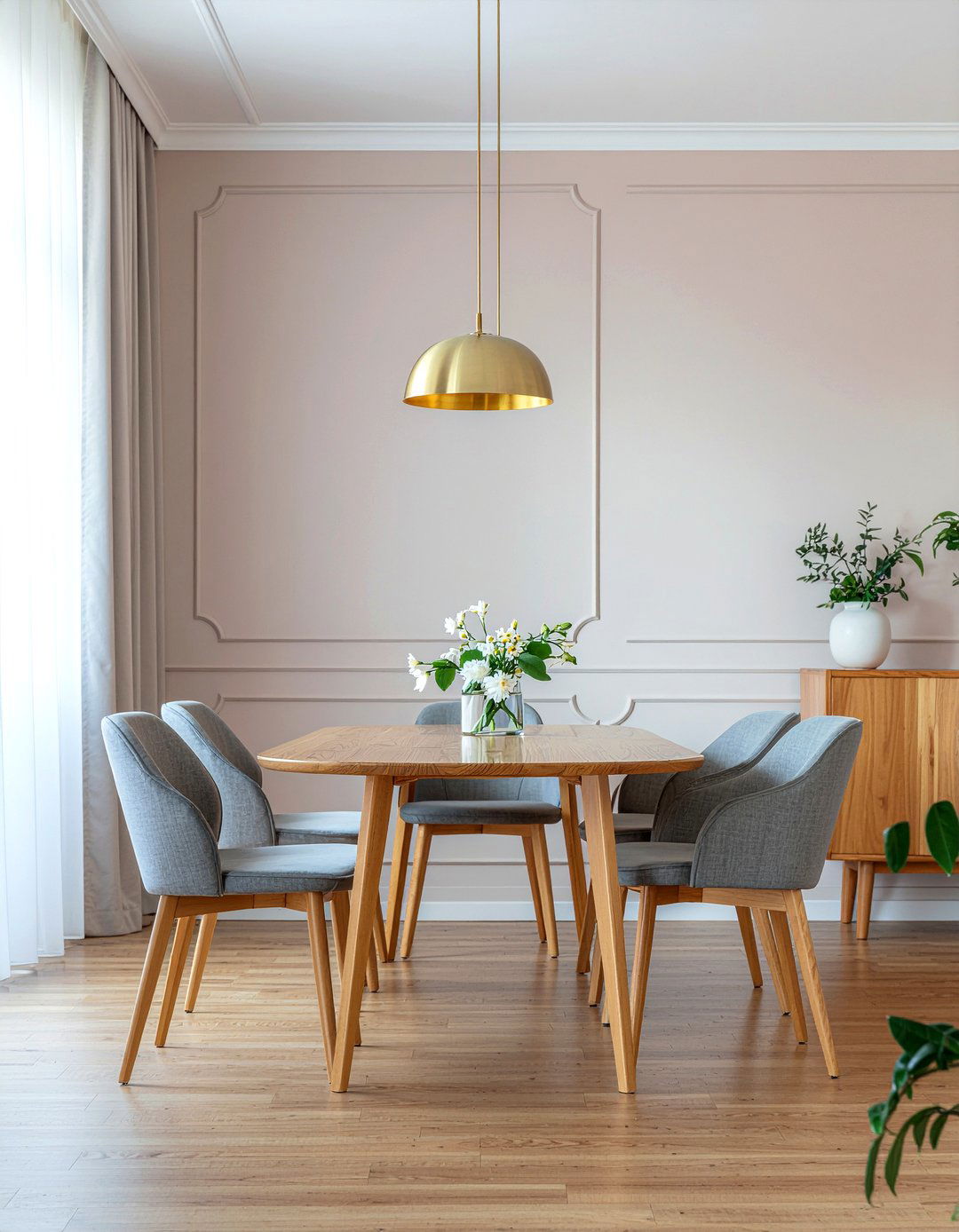 Dusty rose dining room - 30 dining room color ideas