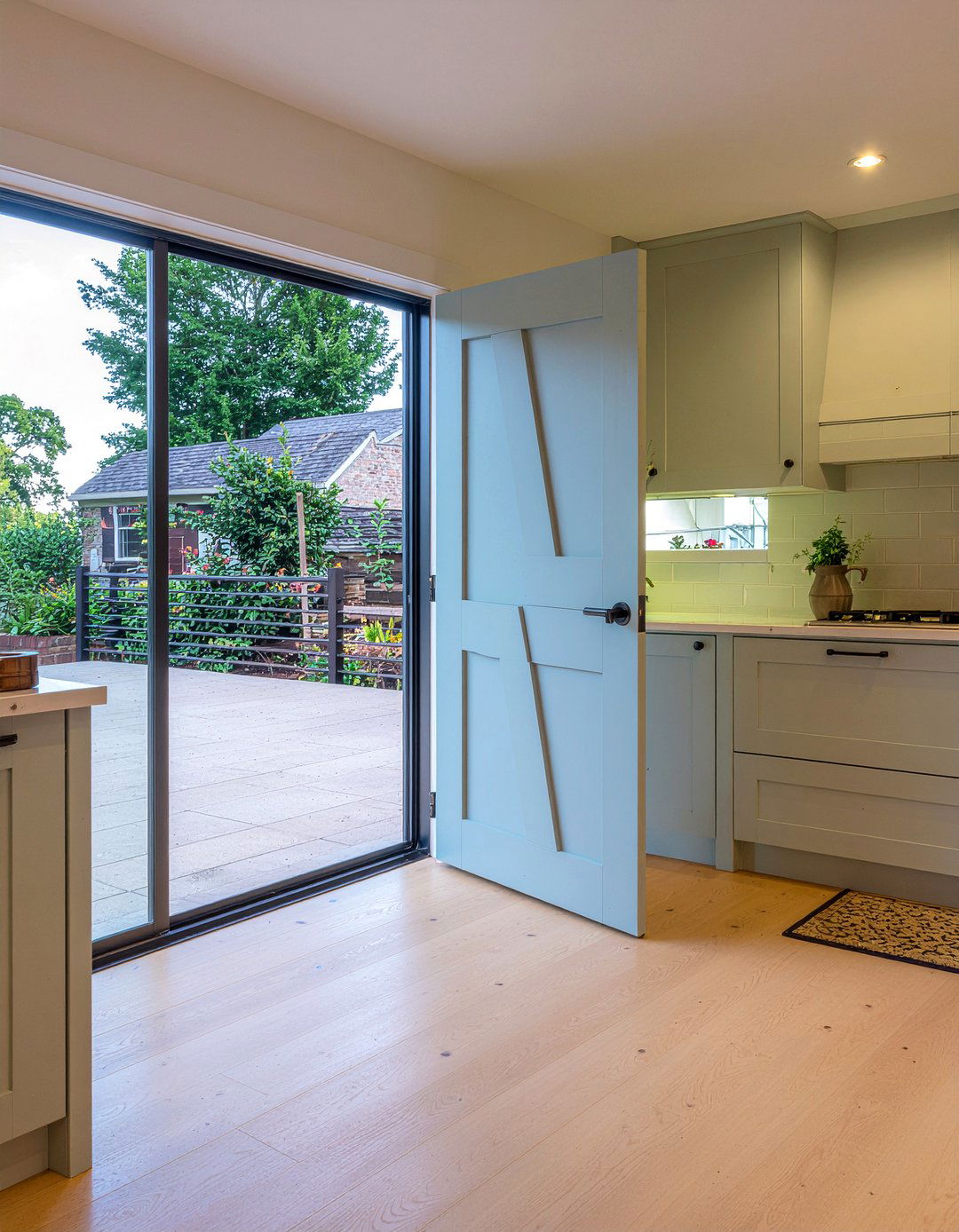 Dutch Barn Door - 30 kitchen barn door ideas