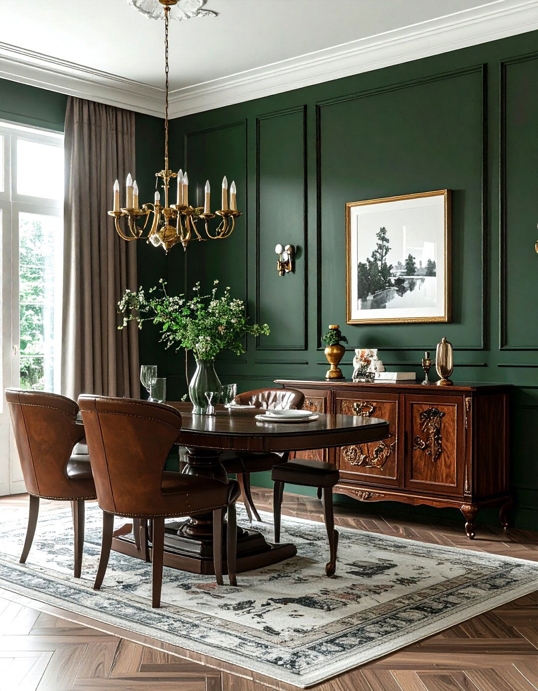 Dutch Colonial Sideboard - 30 antique buffet dining room ideas