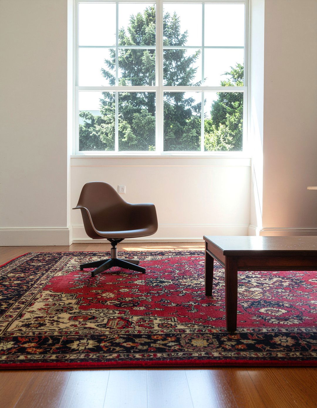 Eames chair persian rug - 30 living room Eames chair ideas