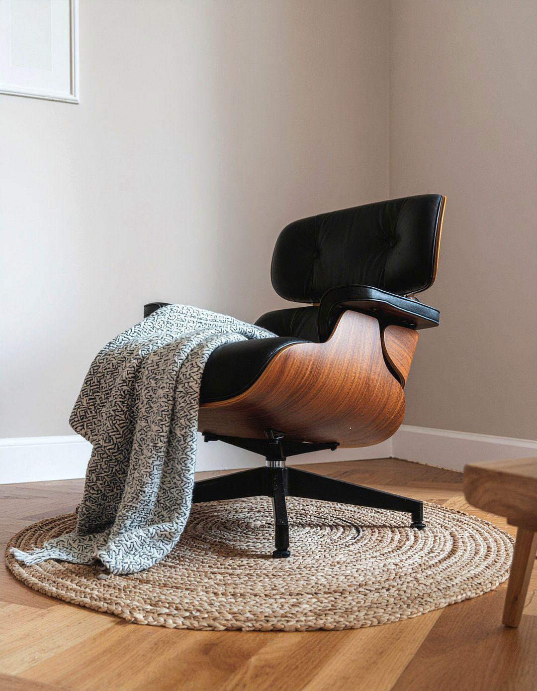 Eames chair walnut wood - 30 living room Eames chair ideas