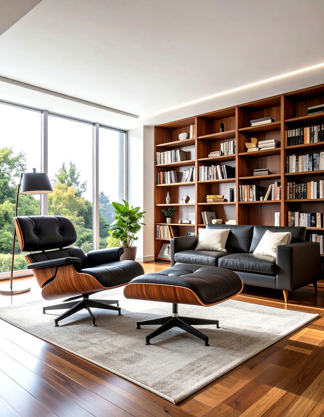 Eames lounge chair - 30 living room reading chair ideas