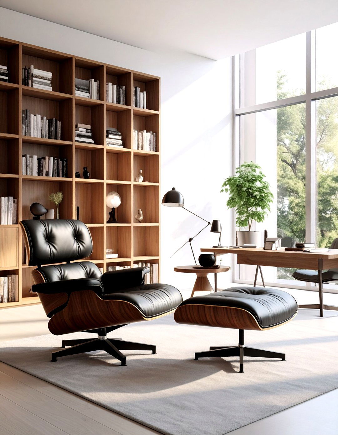 Eames style lounge chair - 30 mid-century modern decor ideas