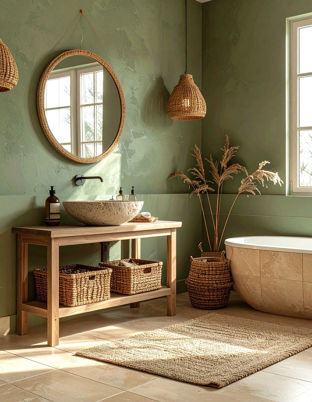 Earth Tone Bathroom - 30 bathroom warm settings