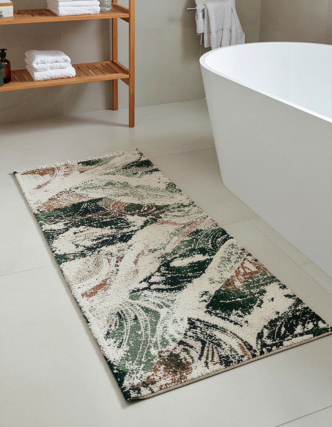 Earth Tone Bathroom Runner - 30 bathroom runner rug ideas