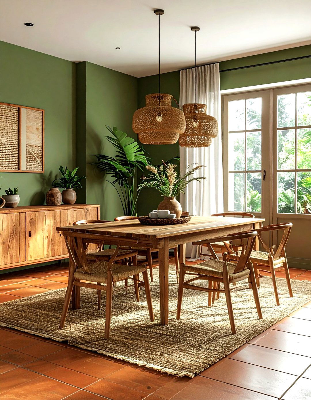 Earth Tone Dining Room - 30 Nashville dining room ideas
