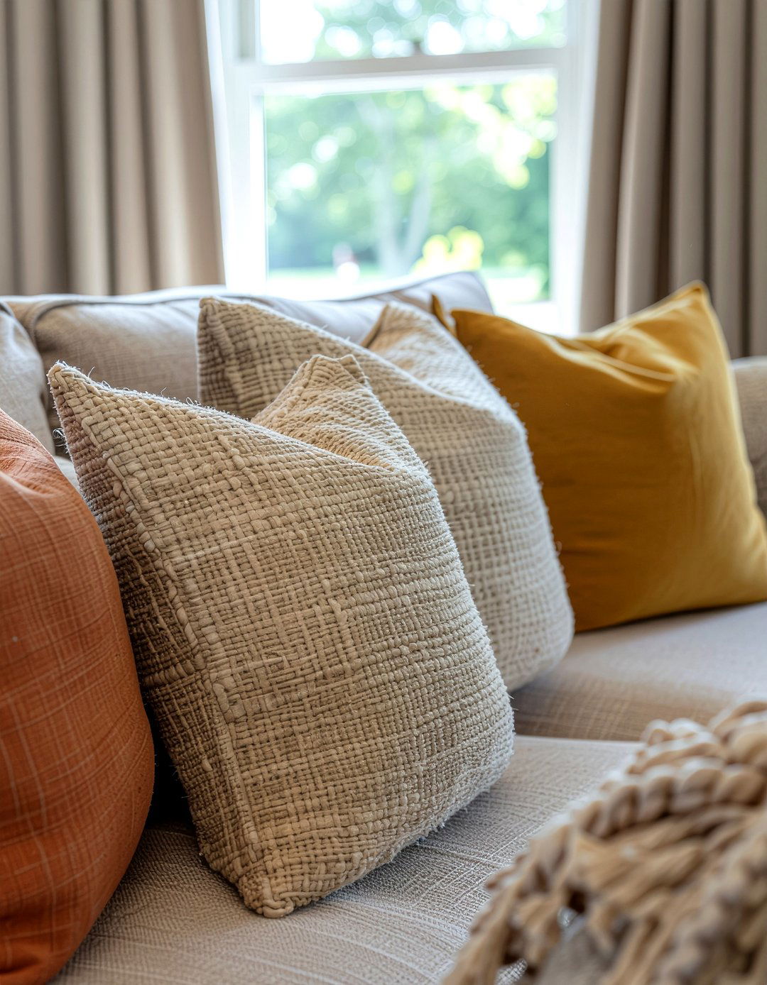 Earth Tone Living Room Pillows - 30 living room throw pillow arrangement