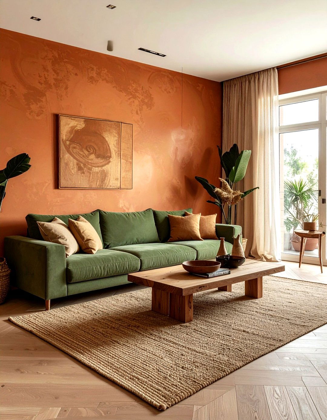 Earth Tone Living Room - 30 apartment decor ideas
