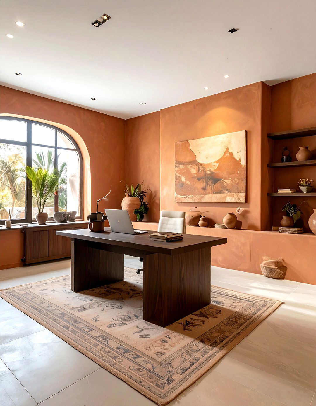 Earth Tone Office - 30 cozy office ideas