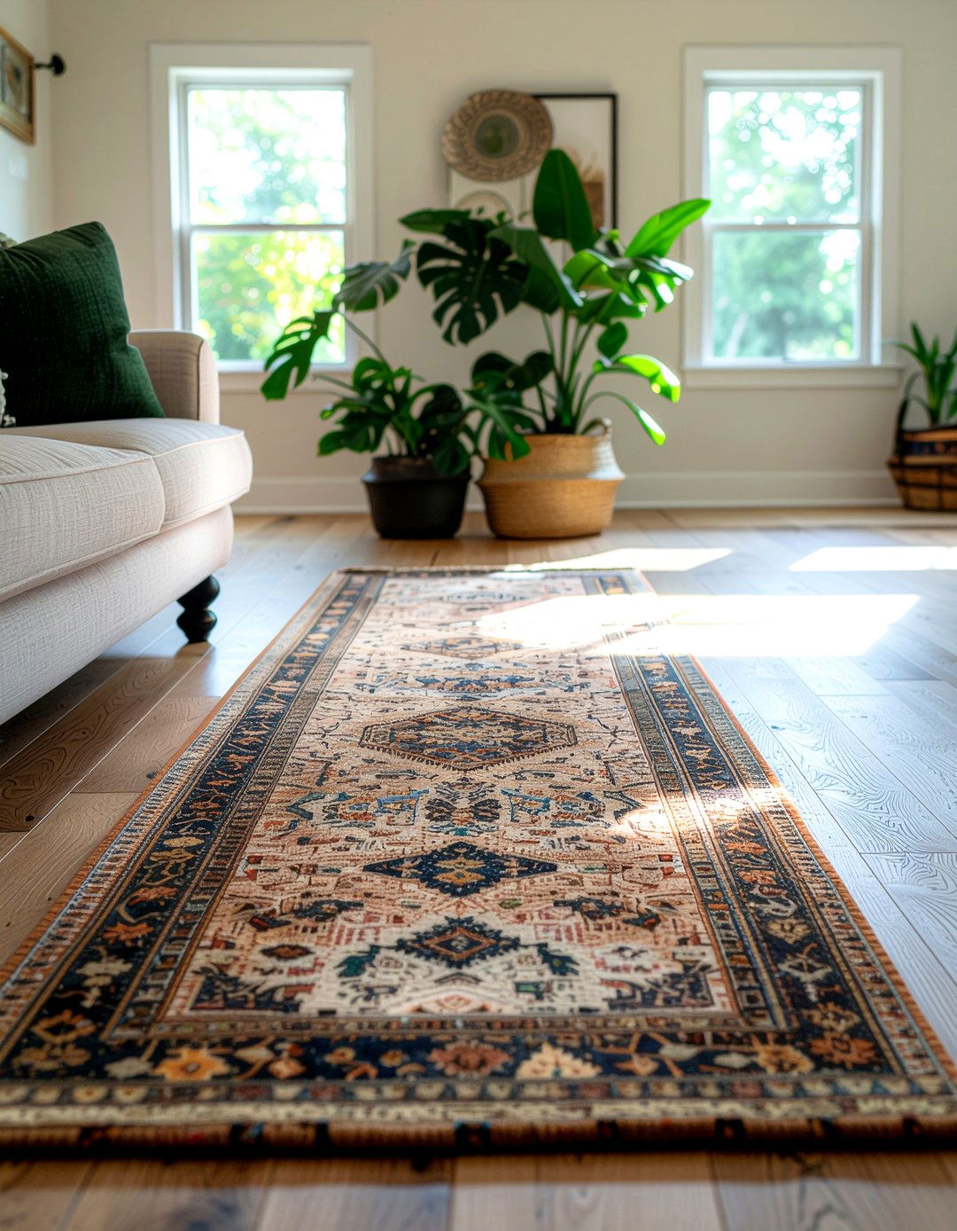 Earth Tone Runner - 30 living room runner rugs