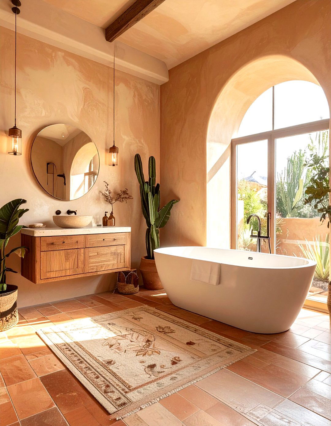 Earth tone bathroom - 30 southwestern bathroom ideas