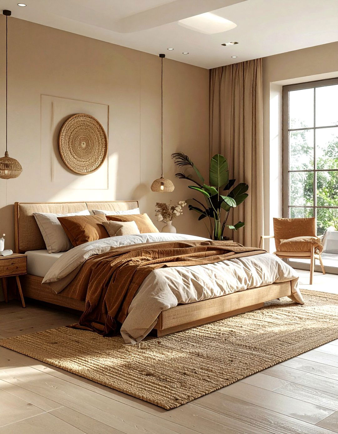 Earth tone bedroom - 30 masculine bedroom ideas