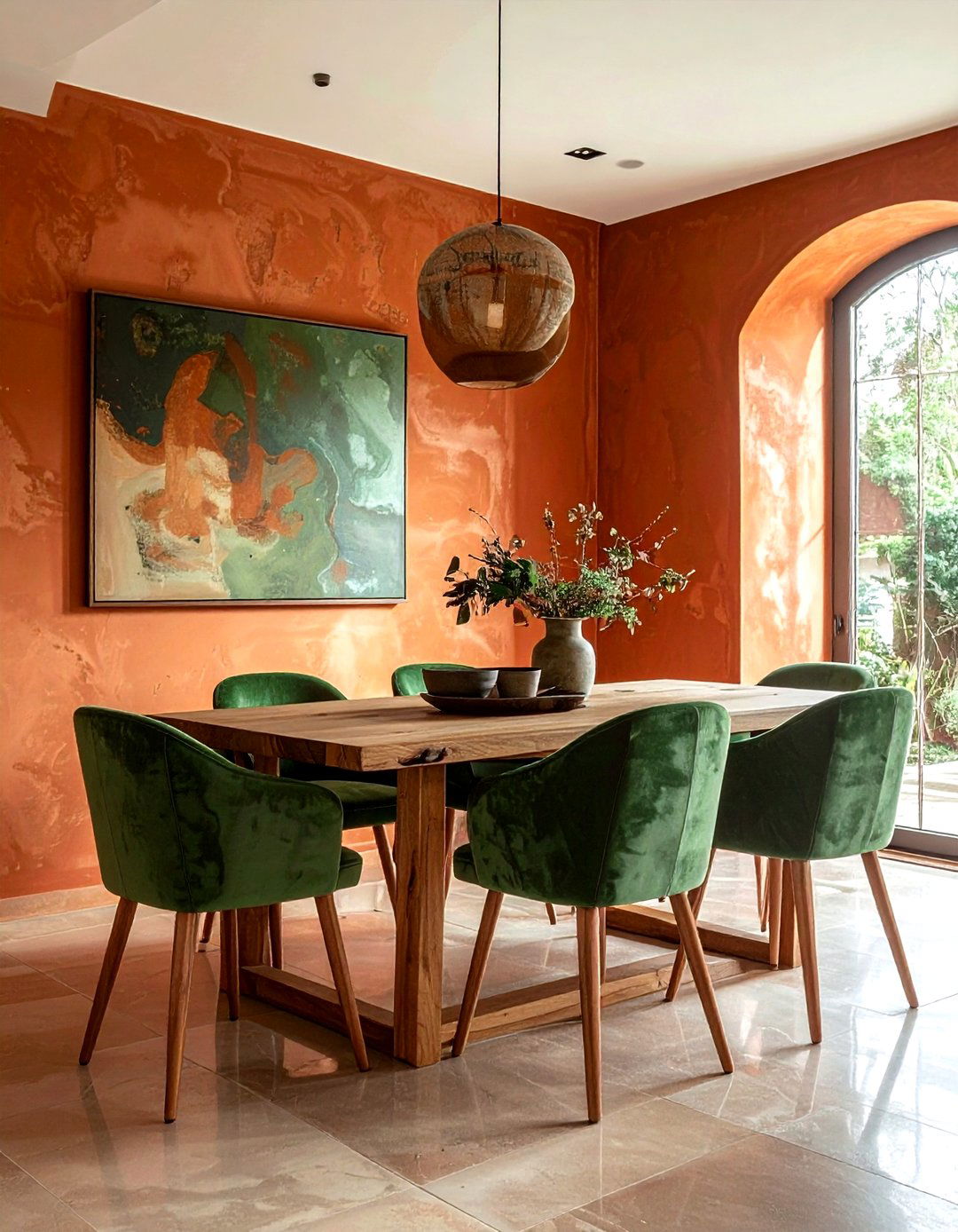 Earth tone dining room - 30 current decor ideas