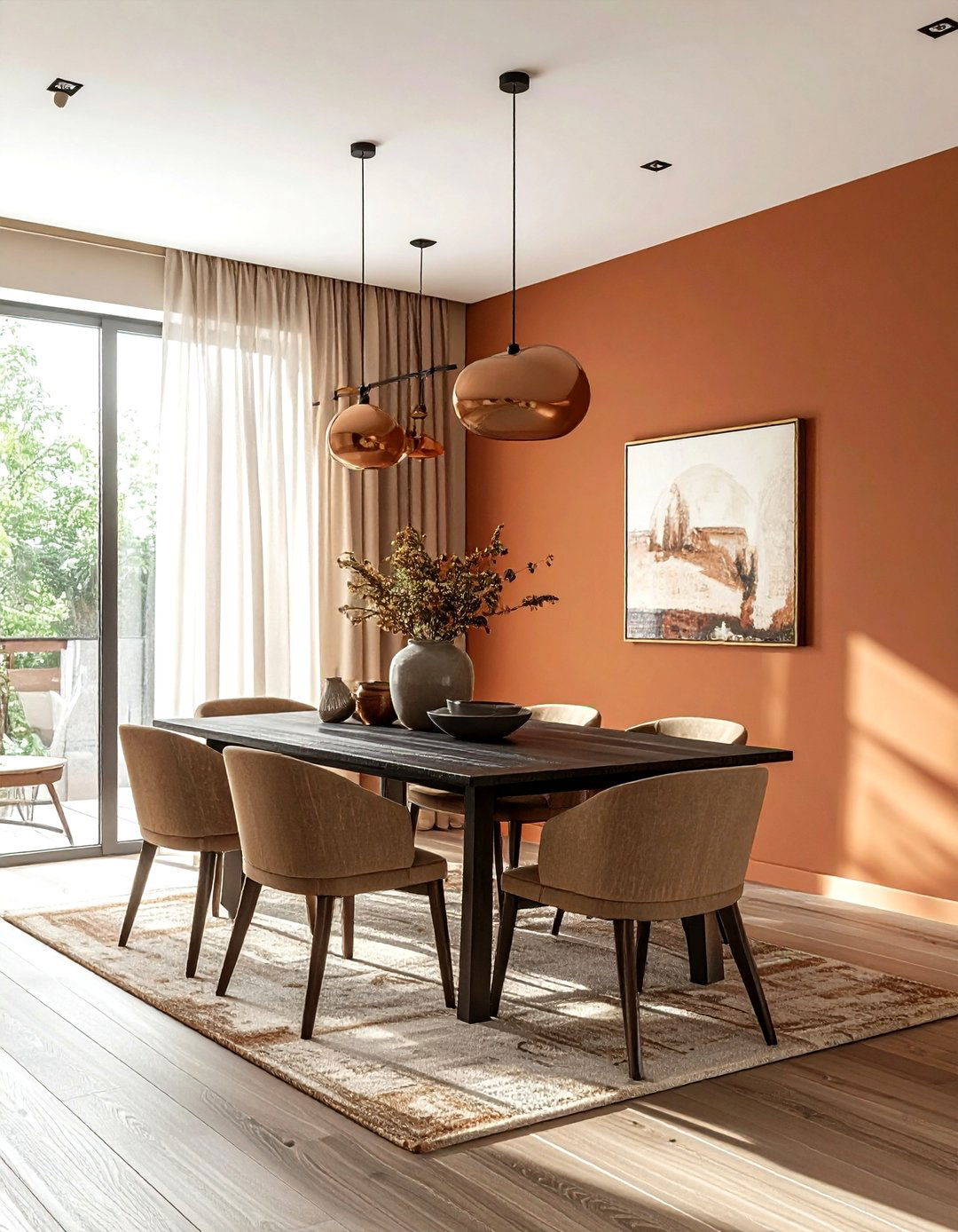 Earth tone dining room - 30 nature-inspired dining room ideas
