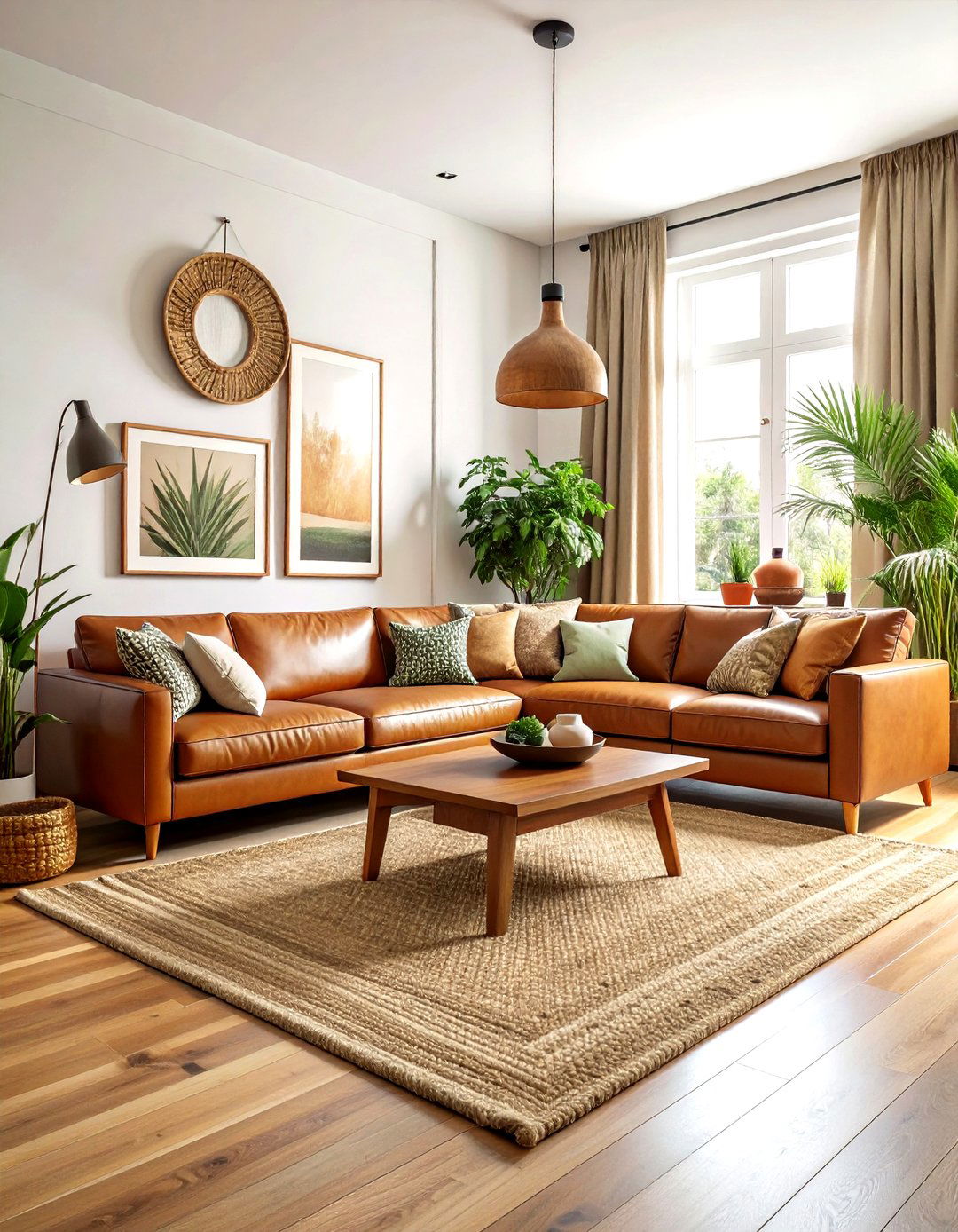 Earth tone living room - 30 living room staging ideas