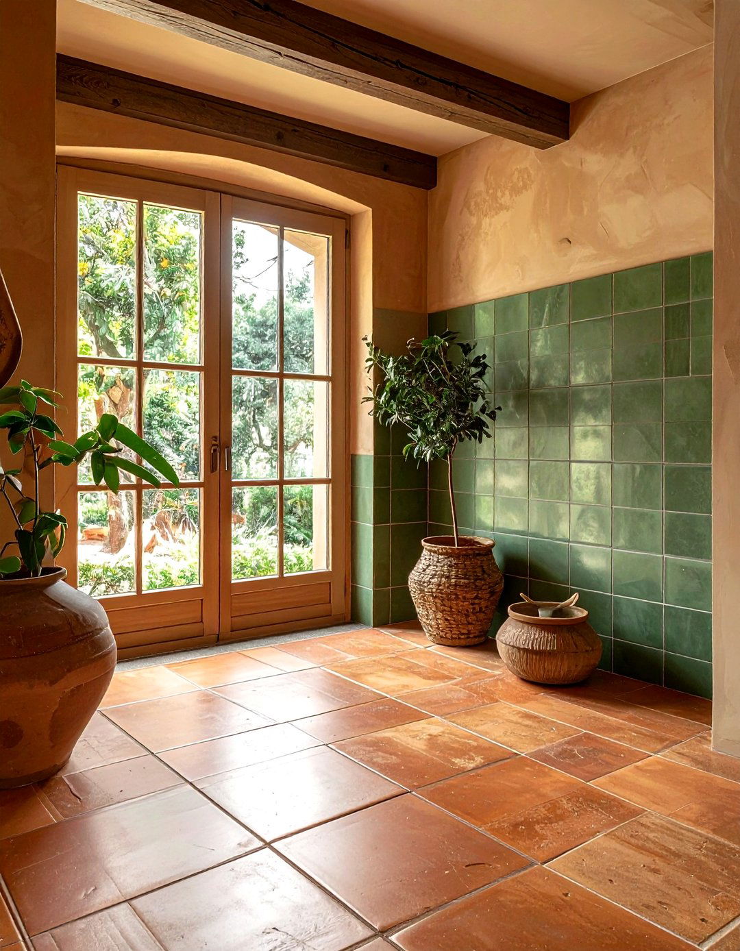 Earth tone tiles - 30 zen bathroom ideas