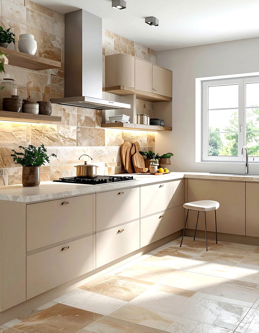 Earth tone zellige tile - 30 zellige tile kitchen backsplash ideas