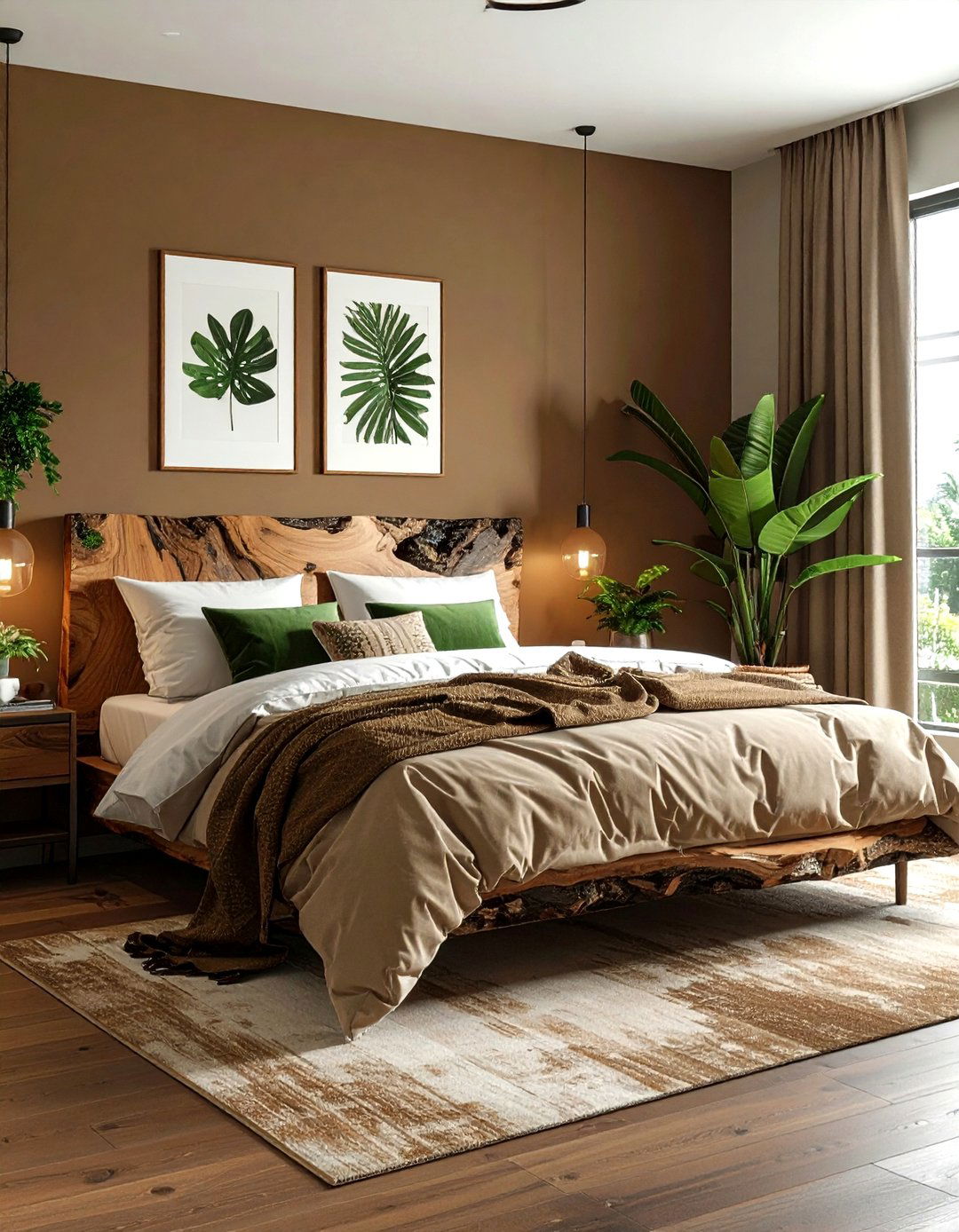 Earthy Brown Bedroom - 30 brown bedroom ideas
