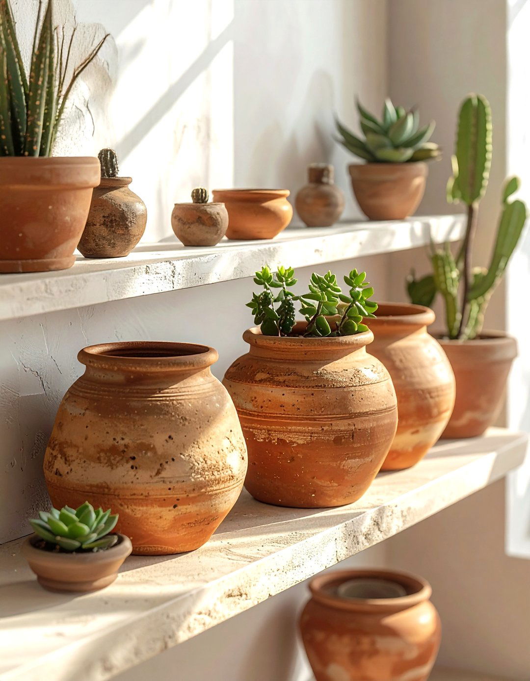 Earthy Clay Pots - 30 pottery decor ideas