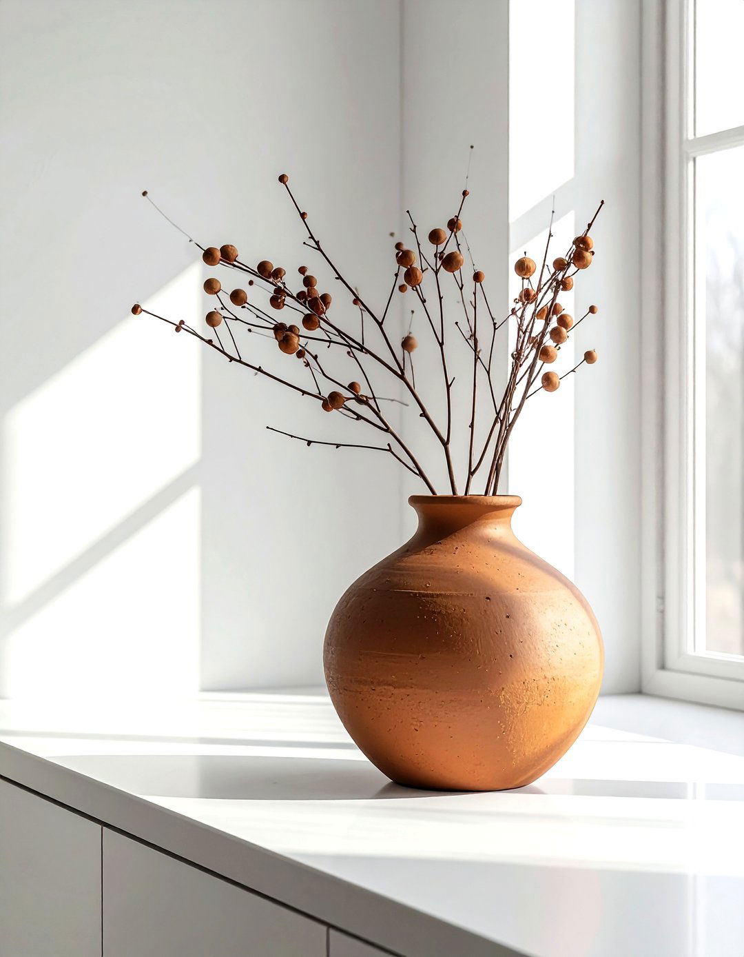 Earthy Clay Vase - 30 bathroom soft settings