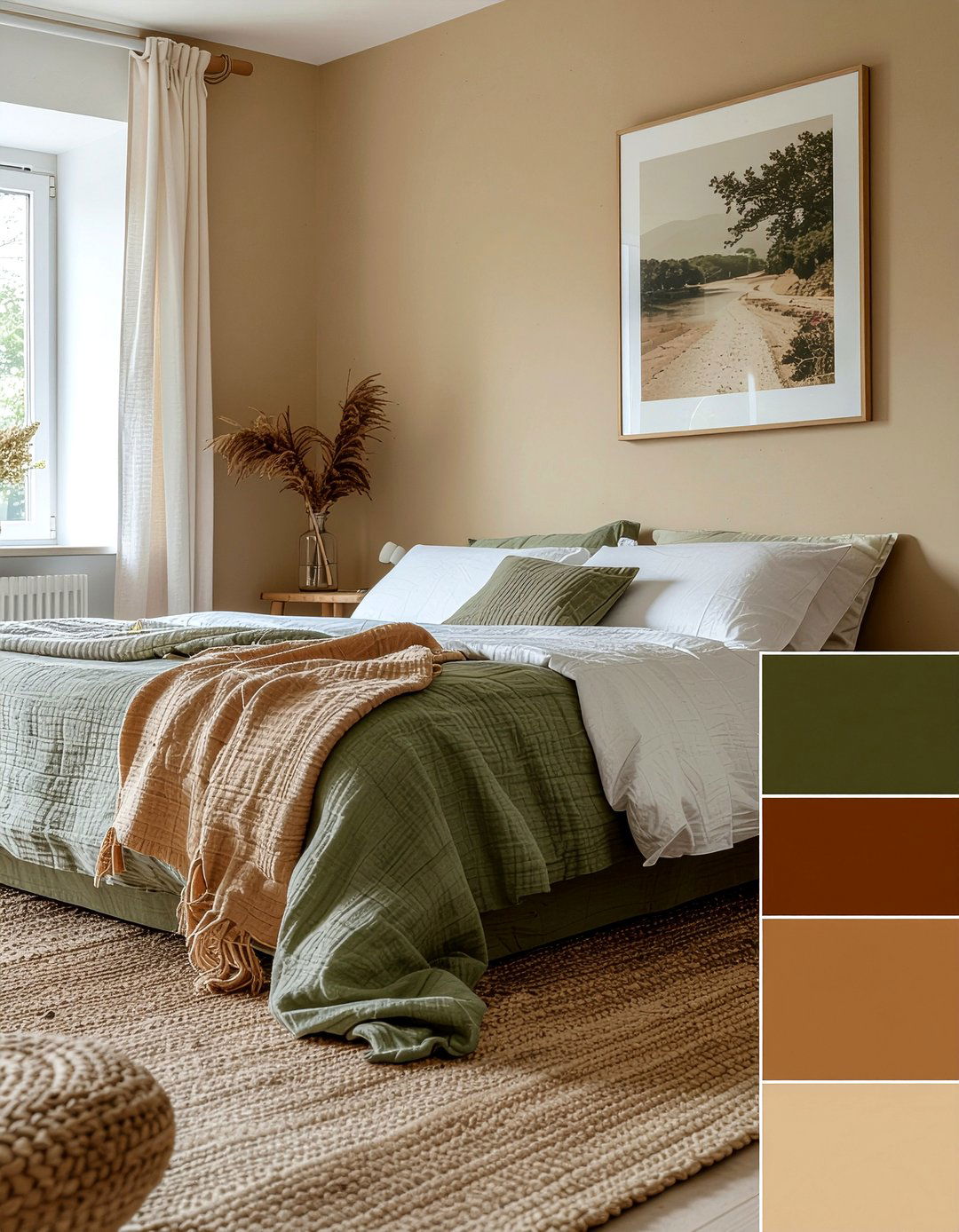 Earthy Color Palette - 30 Tuscan bedroom ideas