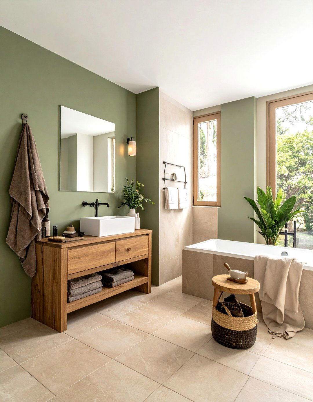 Earthy Color Palette Bathroom - 30 natural bathroom ideas