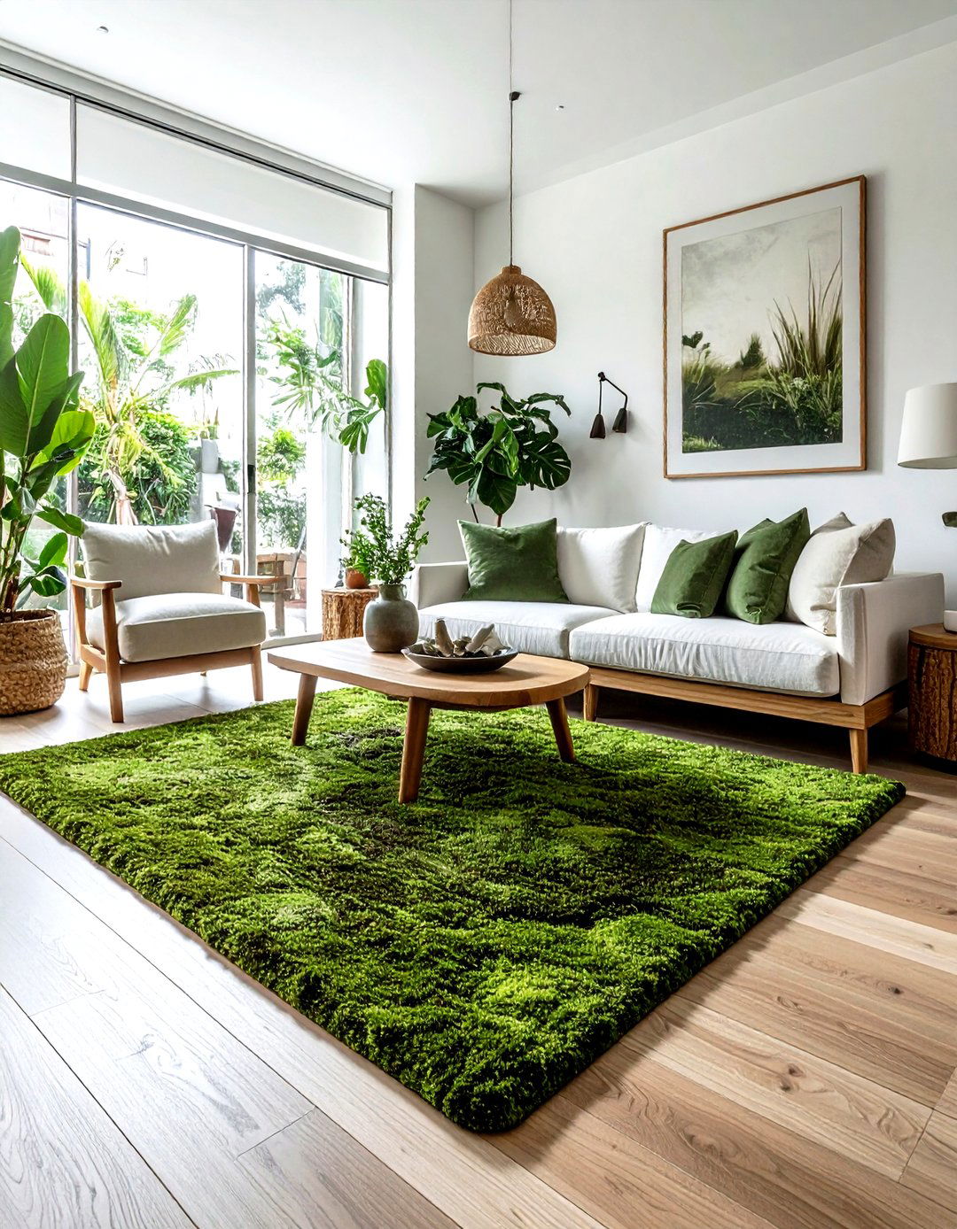Earthy Green Rug - 30 area rug ideas