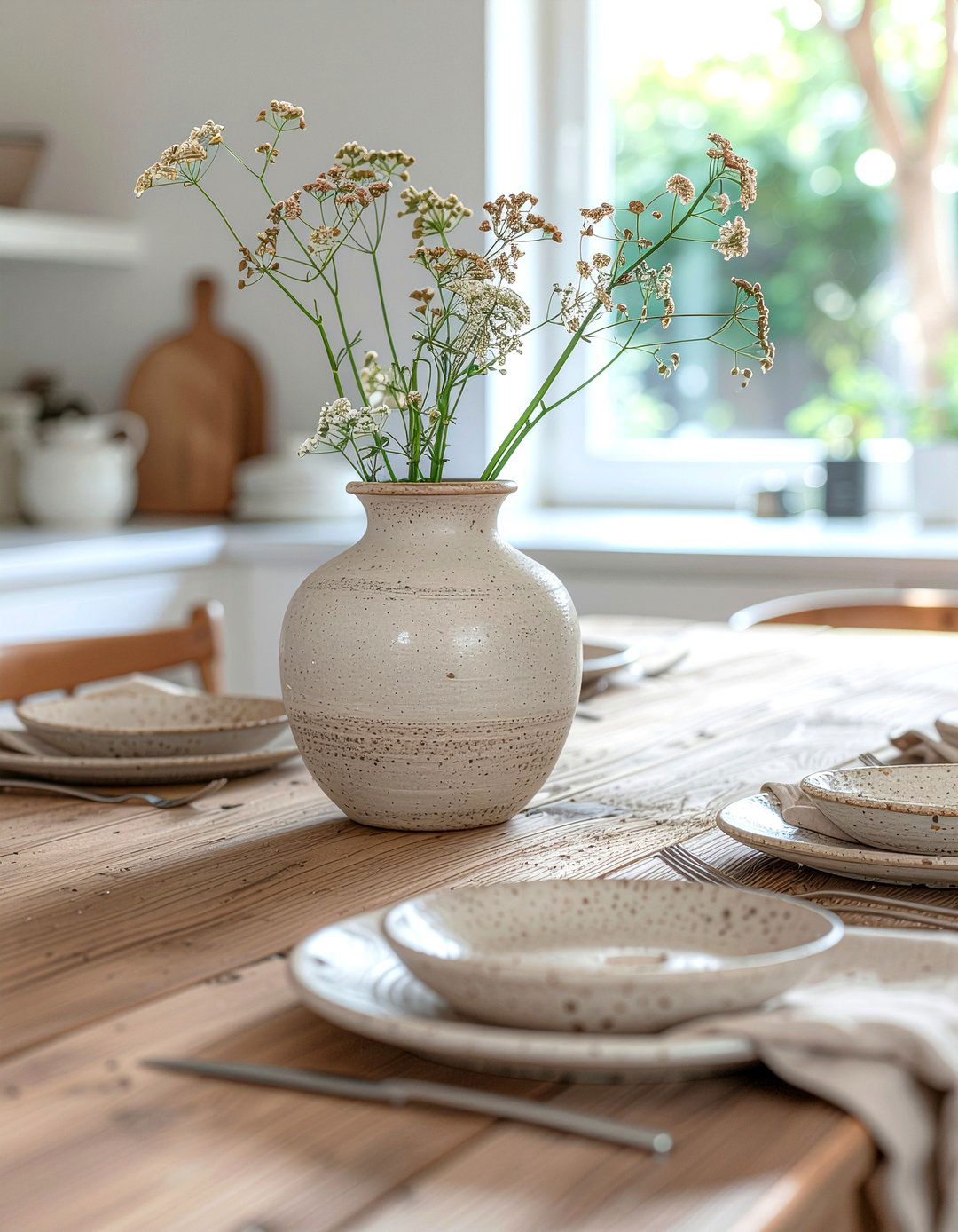 Earthy Pottery Vase - 30 empty vase decor ideas