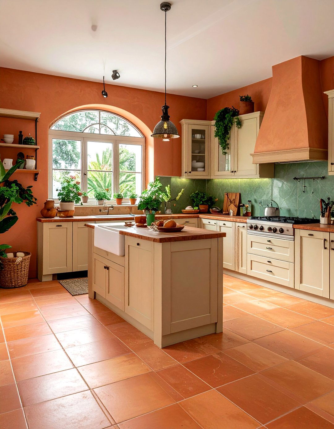Earthy Terracotta Tone - 30 balanced kitchen ideas