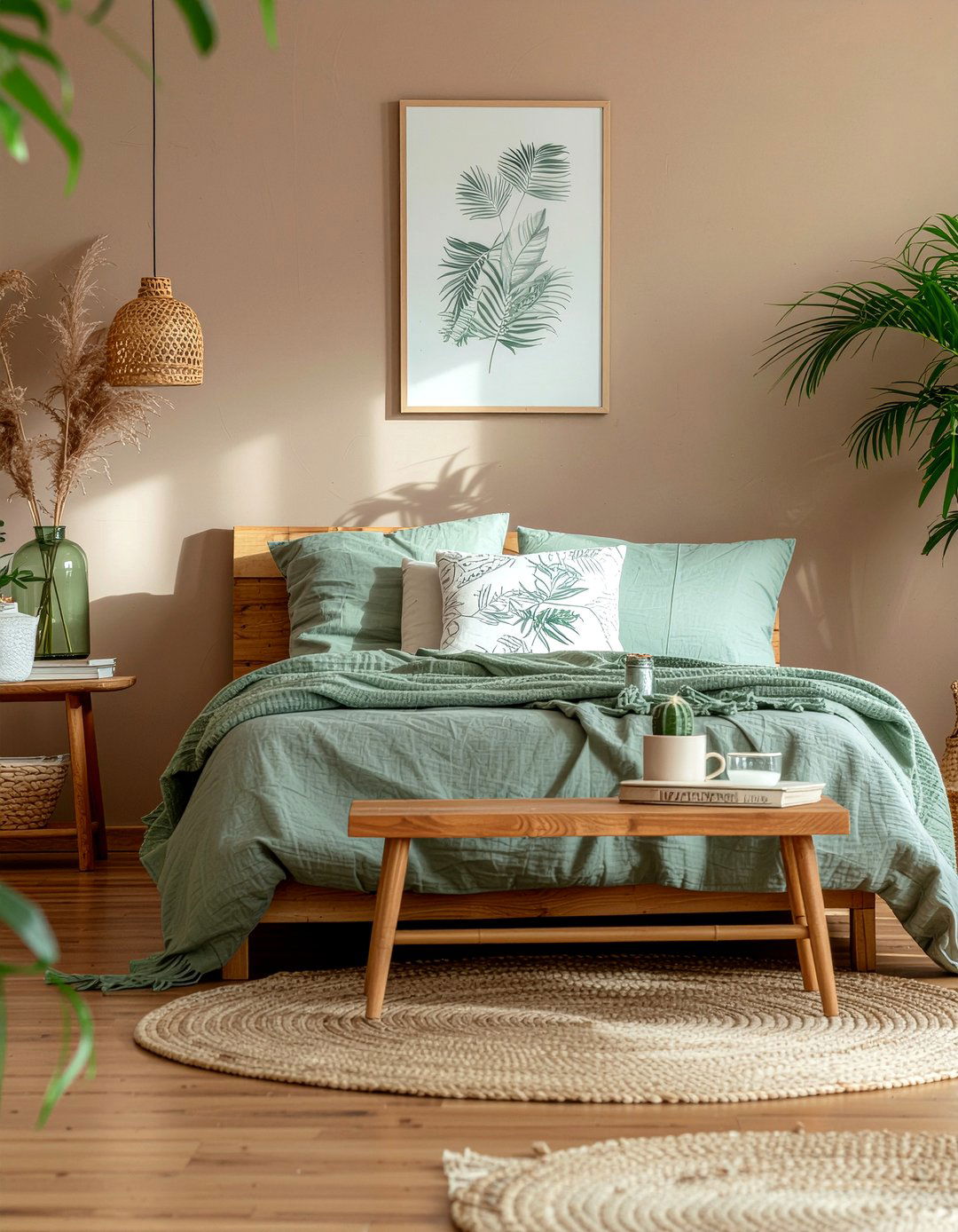 Earthy Tone Bedroom - 30 queen size bedroom ideas