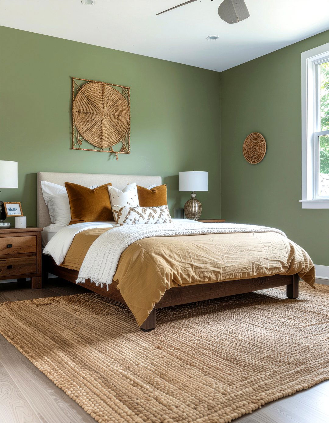 Earthy Tone Bedroom - 30 seagrass bedroom ideas