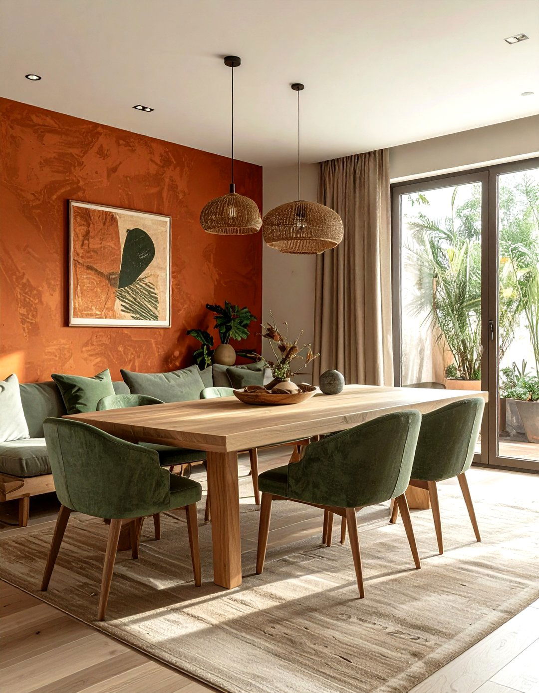 Earthy Tones - 30 minimalist dining room ideas