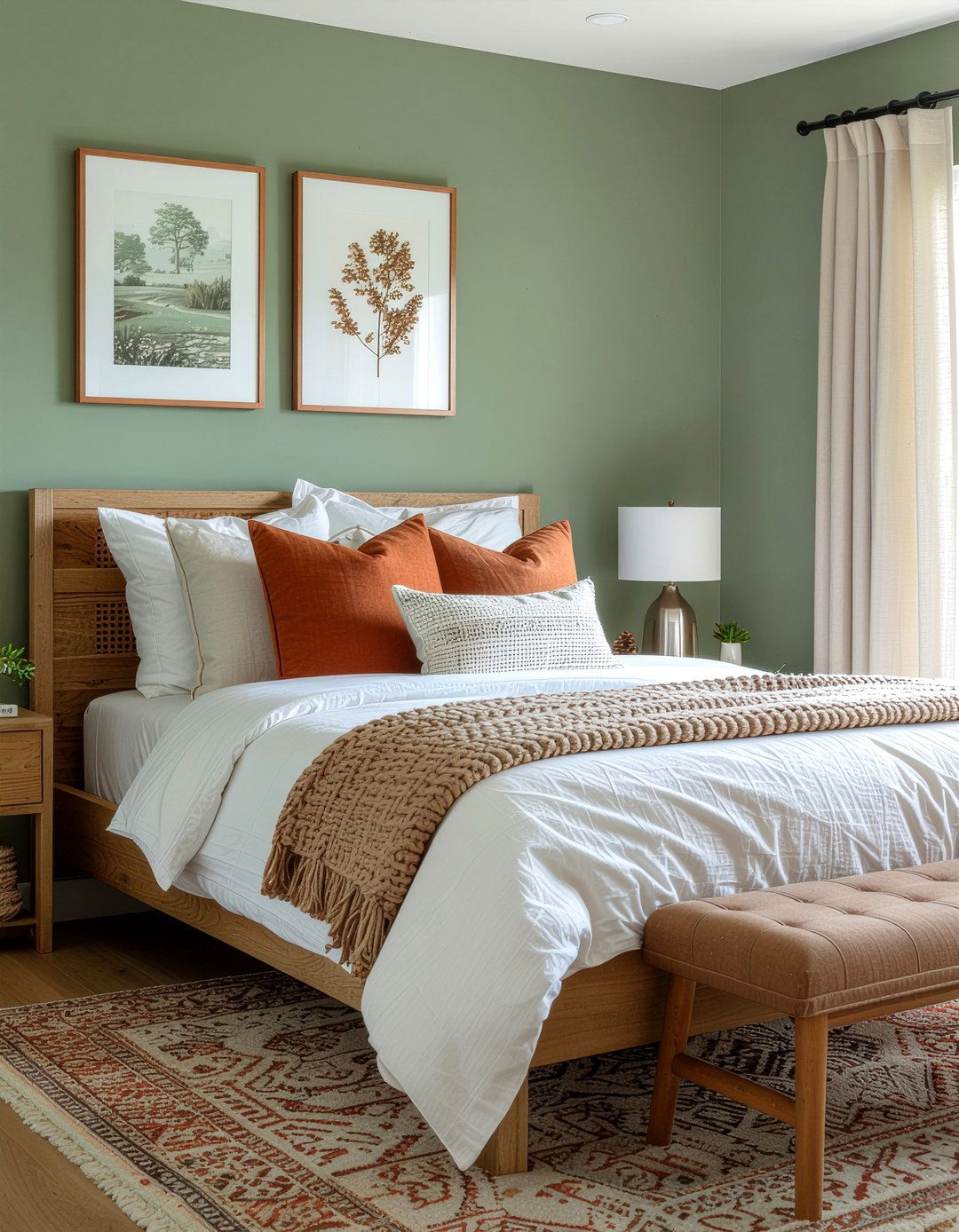Earthy Tones Bedroom - 30 scandinavian bedroom ideas
