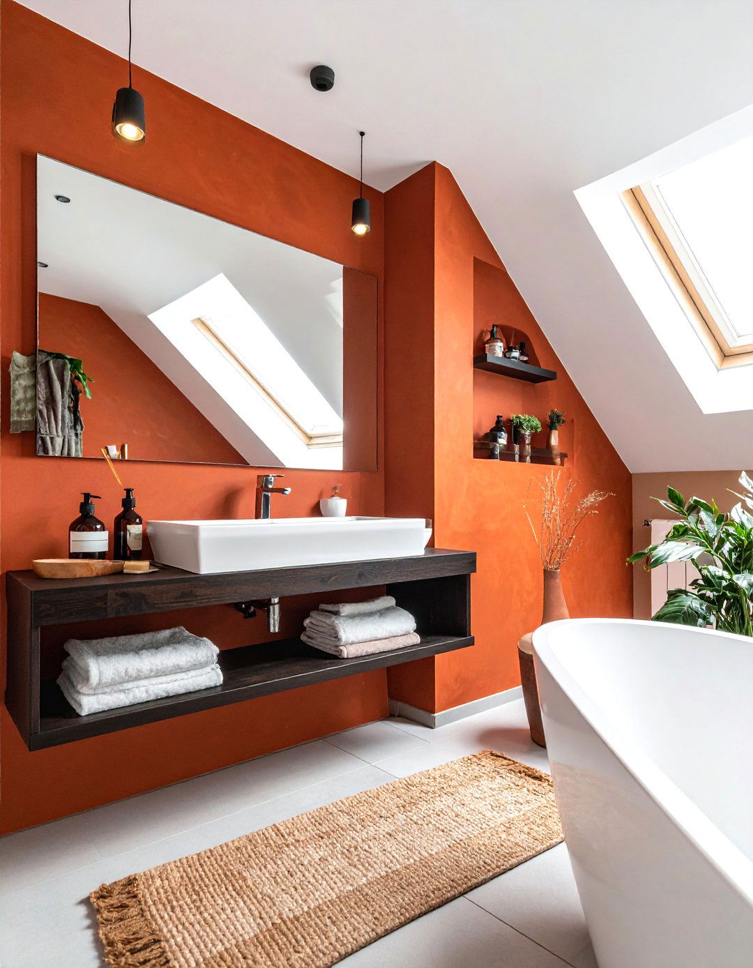 Earthy bathroom paint colors - 30 warm bathroom ideas