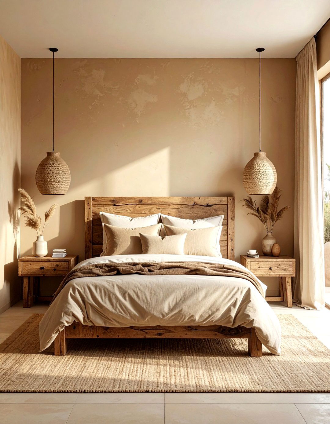 Earthy beige bedroom - 30 modern beige bedroom ideas