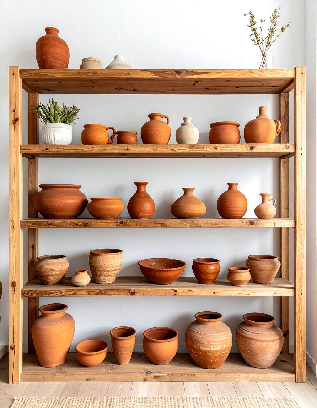 Earthy clay pottery - 30 rust decor ideas