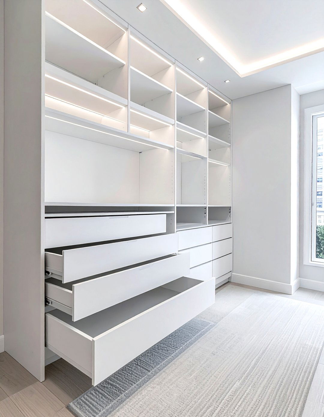 Easy access closet organization - 30 senior bedroom ideas