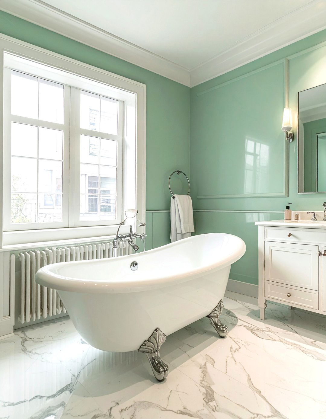 Eau De Nil Color - 30 Edwardian bathroom ideas