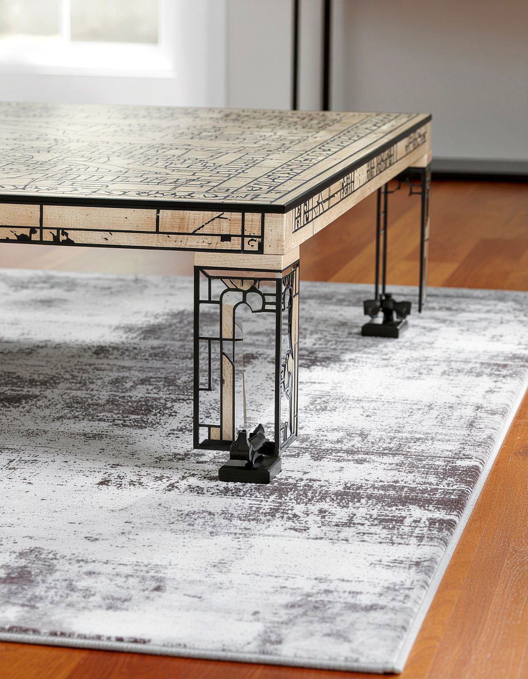 Ebony Inlay Coffee Table - 30 living room Empire furniture ideas