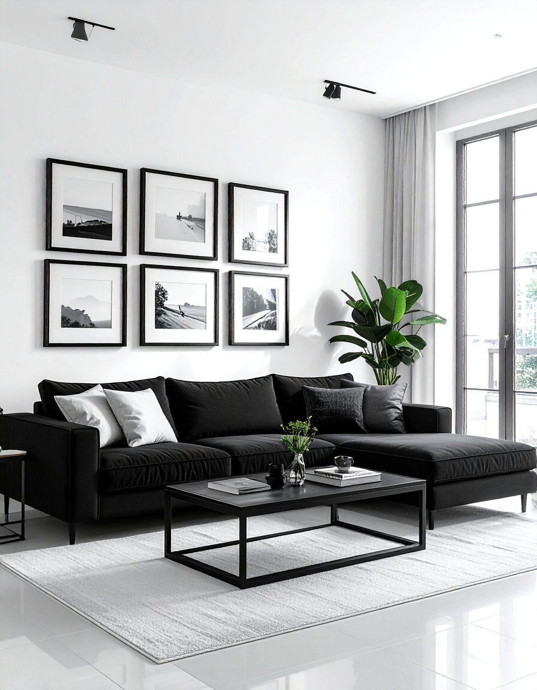 Ebony picture frames - 30 dark wood decor ideas